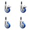 Service Caster 4 Inch 316SS Blue Poly Swivel 3/4 Inch Expanding Stem Caster Lock Brake, 2PK SS316TTLEX20S414-PPUB-BLUE-2-S-2-34 - alternate 4